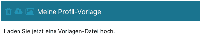 Bewerber Profil Vorlage